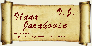 Vlada Jaraković vizit kartica
